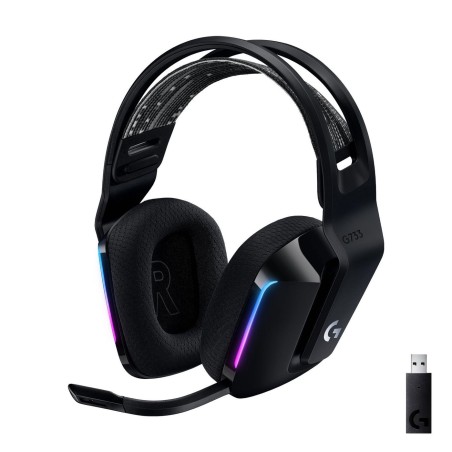 Logitech G733 LightSpeed Wireless RGB Gaming Headset | High-Performance Audio, Lightweight Design – 981-000864